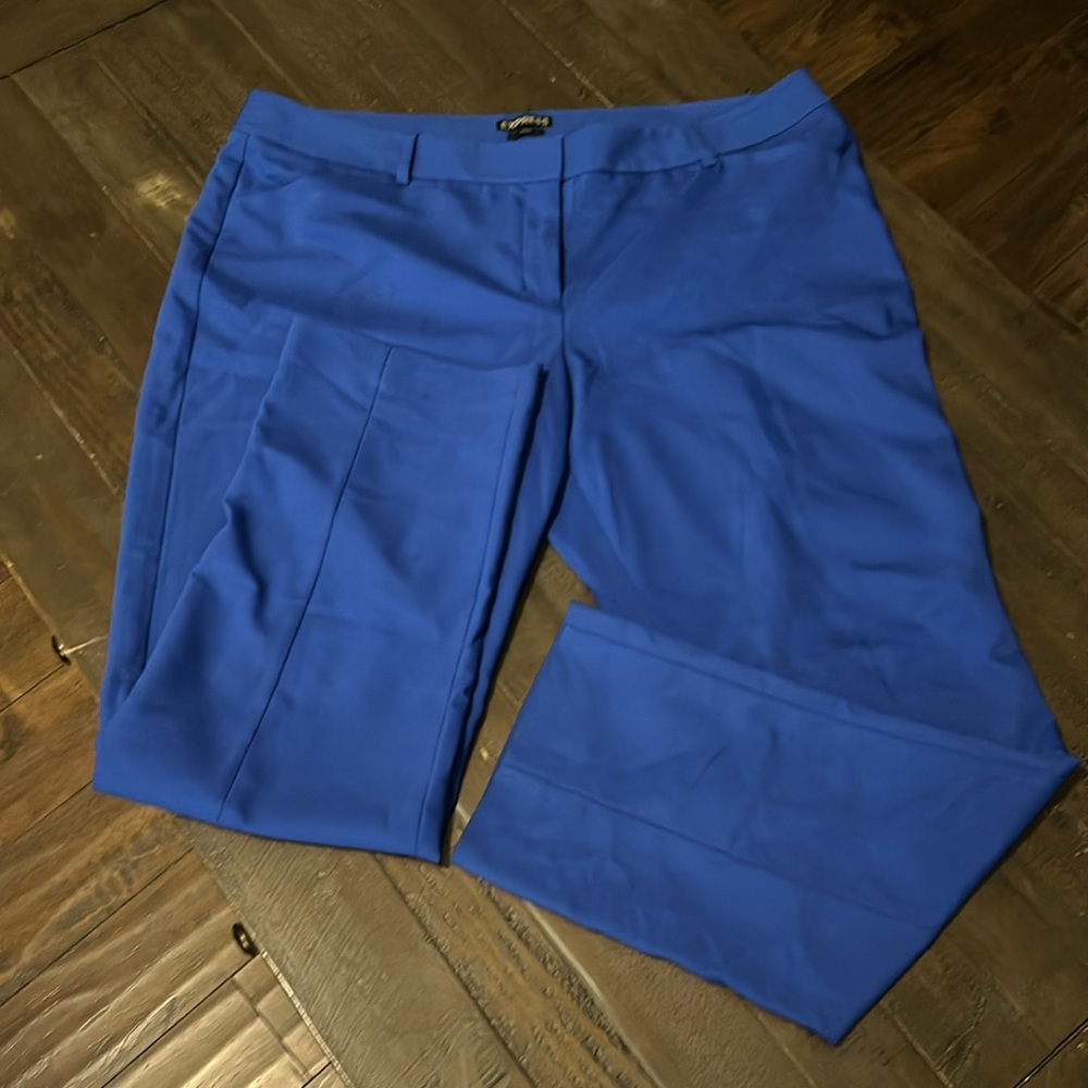 Women’s royal blue Express dress pants.